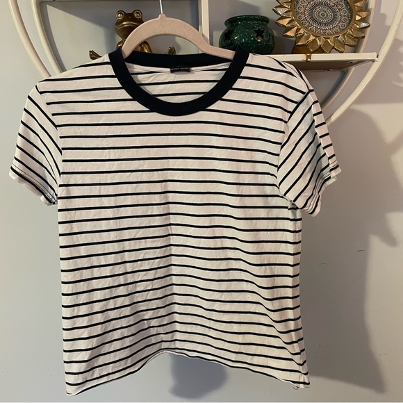 Brandy Melville Tops - Brandy Melville Striped Crewneck Short Sleeve T Shirt Small Medium